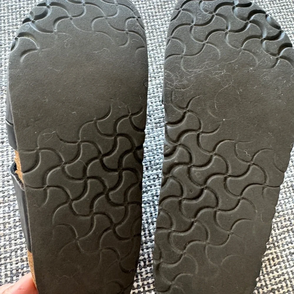 Birkenstock Salina Black Birko-Flor Multi Strap Slide Sandals Women Size 39